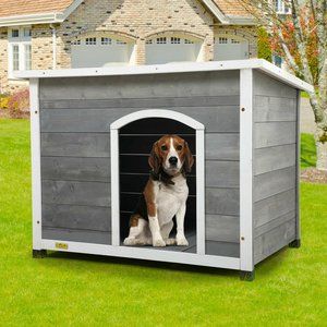 Wood Dog Houses Pet Shelter Cage Weatherproof Outs
